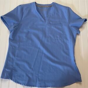 Fabletics Blue Scrub Top Size Womens Medium Nurse Medical